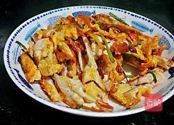 螃蟹炒蛋的做法图解5