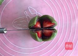 抹茶草莓大福的做法图解10