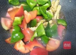 鱿鱼筒爆炒青椒红的做法图解10