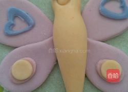 翩翩起舞的花蝴蝶馒头的做法图解17