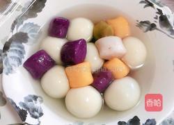 玫瑰花酿汤圆芋圆的做法图解6