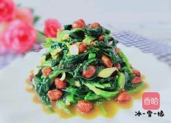 凉拌菠菜花生米的做法图解10