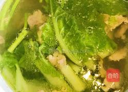 你没吃过的小白菜肉片汤的做法图解6