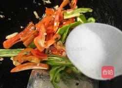 双椒炒野芹菜梗的做法图解12