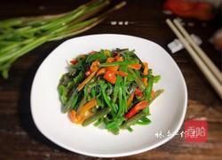 双椒炒野芹菜梗的做法图解16