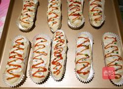 葱香芝士肉松火腿面包的做法图解4