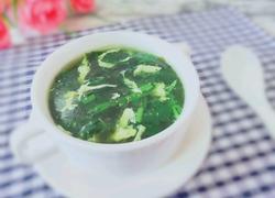 菠菜绿藻蛋花汤