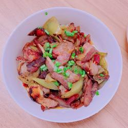 家常腊肉炒莴笋的做法[图]