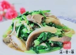 鲜蘑炒油菜的做法图解9