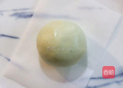 咸蛋黄肉松青团的做法图解12