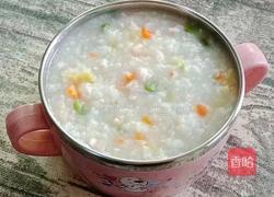 鲜虾豌豆粥 (宝宝辅食)的做法图解13