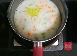 鲜虾豌豆粥 (宝宝辅食)的做法图解12