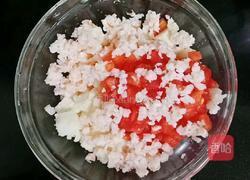 番茄虾仁馒头布丁 (宝宝辅食）的做法图解6