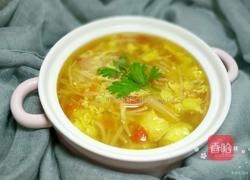 金针菇番茄蛋汤的做法图解15