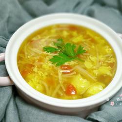 金针菇番茄蛋汤的做法[图]