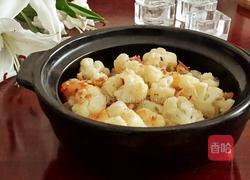 蒜香芝士烤菜花的做法图解5