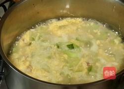 火腿菌菇丝瓜汤的做法图解8