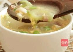 火腿菌菇丝瓜汤的做法图解9