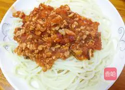 Illustration of how to make spaghetti with meat sauce 8