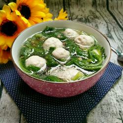 青菜丸子汤的做法[图]