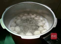 青菜丸子汤的做法图解3