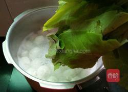 青菜丸子汤的做法图解4