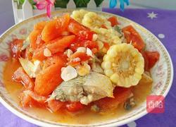 玉米番茄鱼的做法图解12