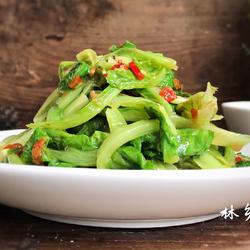 辣椒酱拌生菜的做法[图]