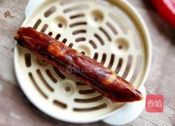 鲜蒜薹炒腊肠的做法图解2
