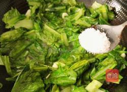 清炒油麦菜的做法图解6