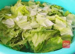 清炒生菜的做法图解2