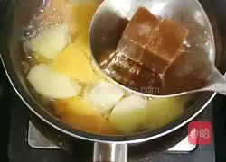 Apple Papaya Brown Sugar Water Recipe Illustration 6