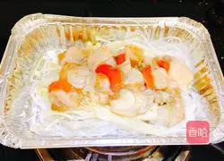 Illustration of how to make tinfoil scallop powder 3