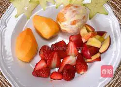 Illustration of how to make fruit yogurt wood bran cup 2