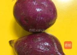 紫薯火龙果披萨的做法图解1