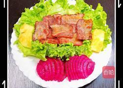 韩式生菜卷培根鲜果的做法图解10