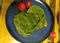 菠菜鸡蛋饼的做法图解6