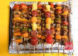 串烧鸡肉果蔬的做法图解17