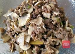 鲜蘑菇炒肉沫的做法图解8