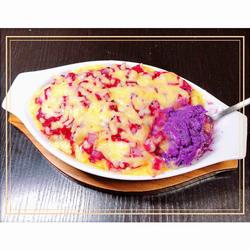 芝士焗鲜果紫薯的做法[图]