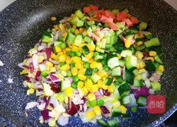 五彩菠萝饭的做法图解9