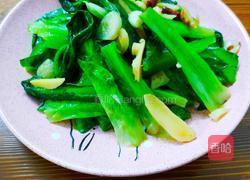 清炒油麦菜的做法图解4
