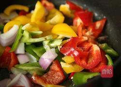 彩椒洋葱肉饼的做法图解6