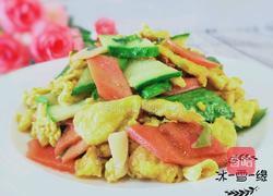 黄瓜炒鸡蛋的做法图解1