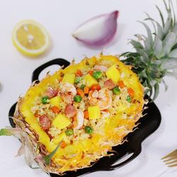 鲜虾菠萝炒饭的做法[图]