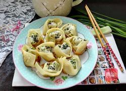 韭菜肉煎馄饨的做法图解8