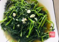 (Homestyle) Illustration of how to make water spinach with minced garlic 6