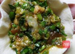 韭菜槐花馅饺子的做法图解2