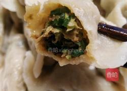 韭菜槐花馅饺子的做法图解4