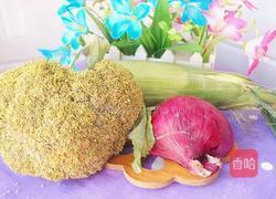 玉米炒西兰花的做法图解1